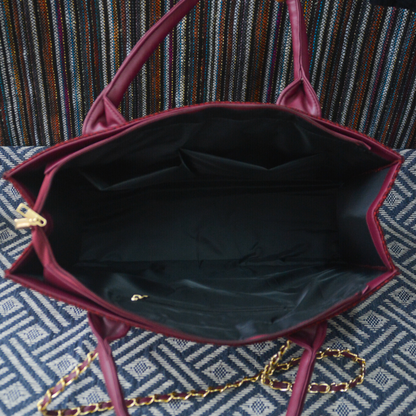 Mulberry Chain Tote Metal (2 Initials)