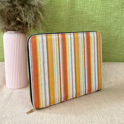 Orange Lines Stirpes Laptop Sleeves