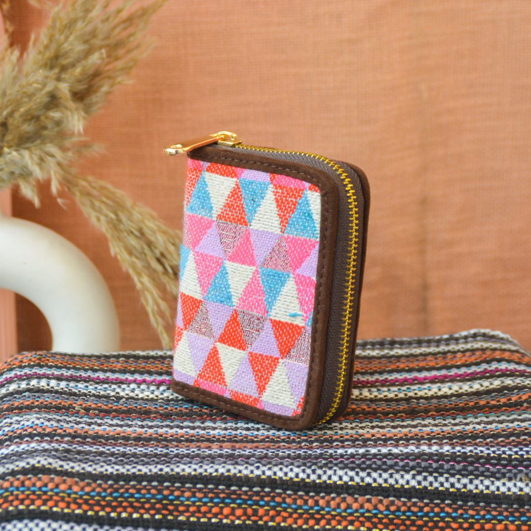 Pink Triangle Mini Wallet