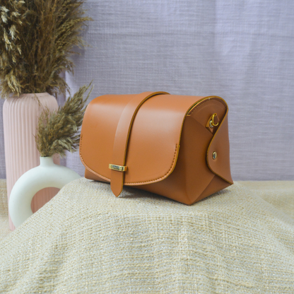Tan Eva Bag with Boho Belt + Mini Wallet