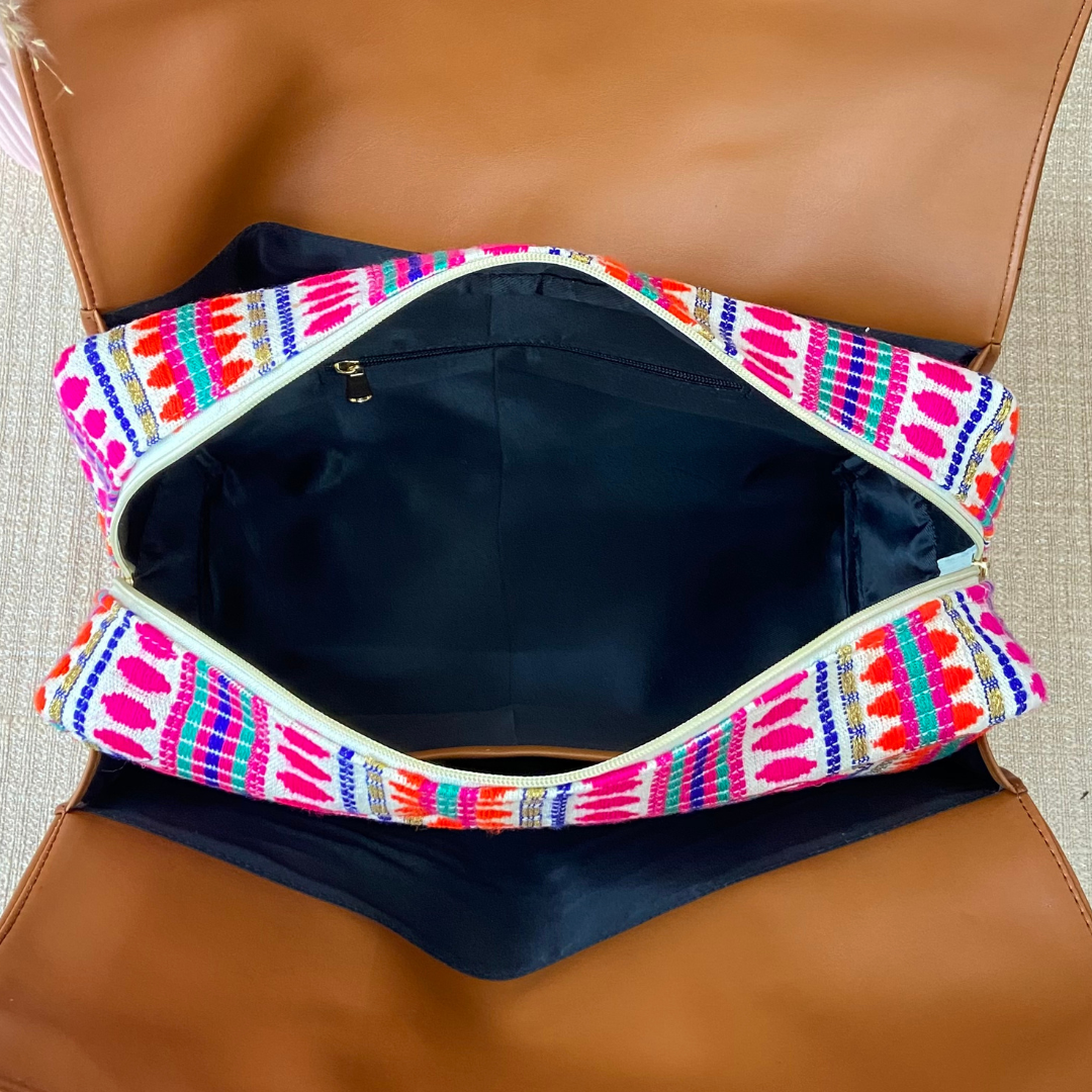 Tan Pink Bullet Leera 14inch Bag