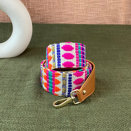 Tan Pink Bullet Shoulder Strap