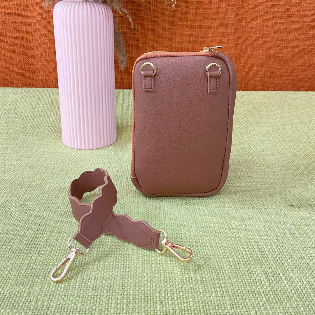 Tan Pouch + Tan Vibrant Pochette Belt